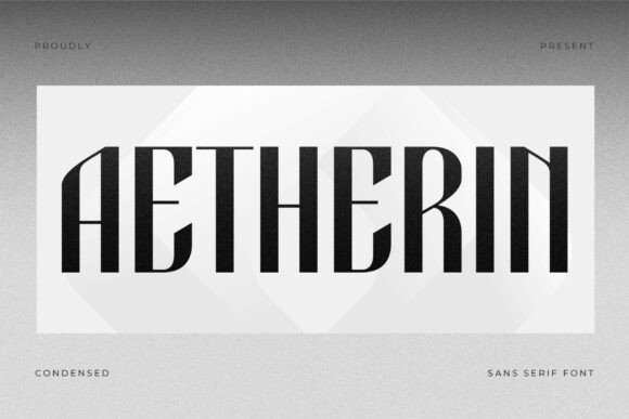 Aetherin: A Bold, Retro-Modern Sans Serif for Real Business Branding