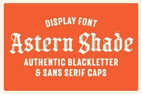 Astern Shade: A Font That Speaks with Character