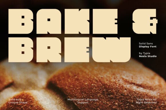 Bake Brew: A Playful Yet Polished Sans Serif Font for Makers