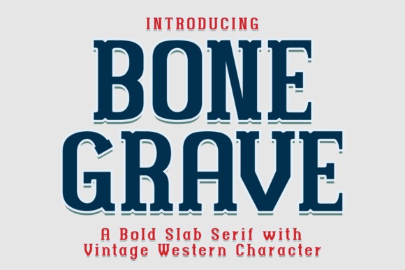 Bone Grave: A Bold Slab Serif Font for Impactful Web Headlines