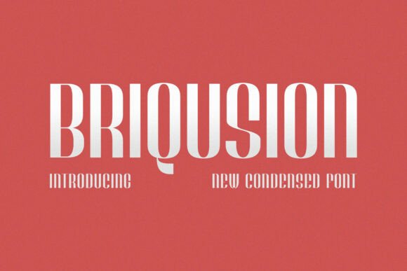 Briqusion: A Bold Condensed Sans Serif Font for Digital Impact