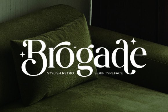 Brogade: A Retro Serif Font That Pops in Campaign Visuals