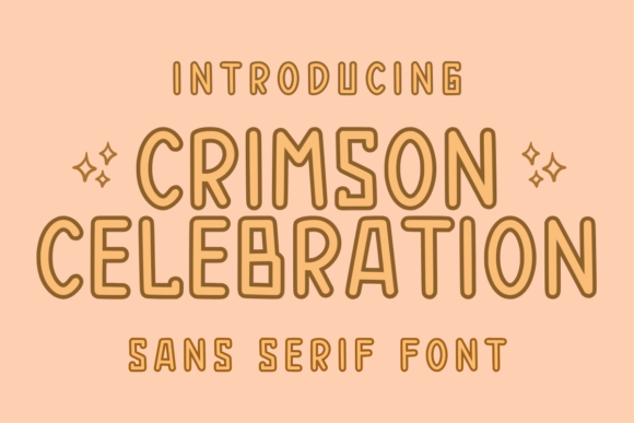 Crimson Celebration: A Bold Sans Serif for Editorial Design