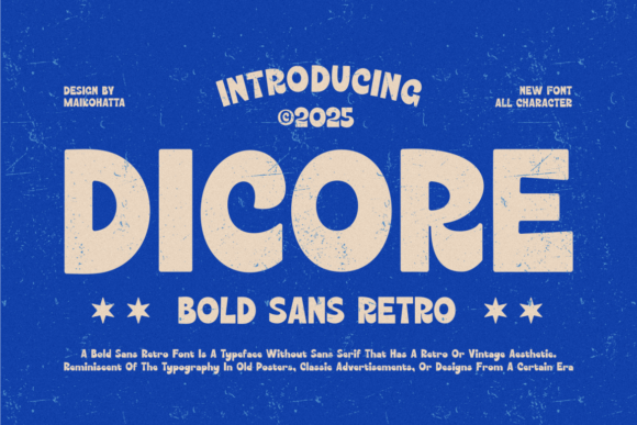 Dicore: A Bold Sans Serif for Branding Joy