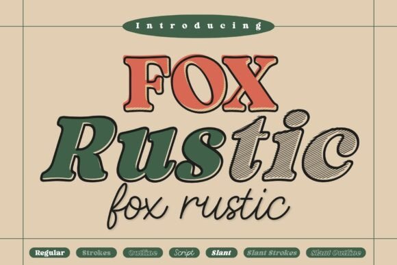 Fox Rustic: A Vintage Serif Font That Anchors Campaigns