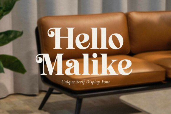 Hello Malike: A Retro Serif Display Typeface for Digital Branding