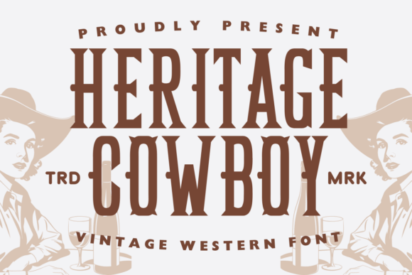 Heritage Cowboy: A Vintage Serif Font for Editorial Impact