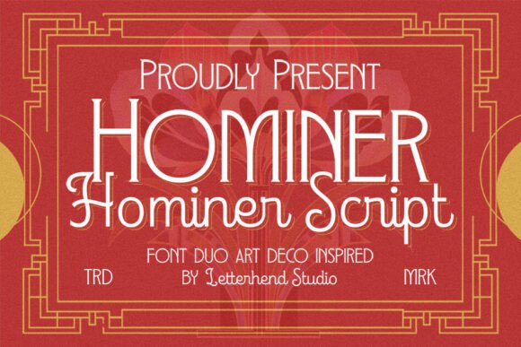 Hominer: A Stylish Art Deco Font Duo for Handmade Creators