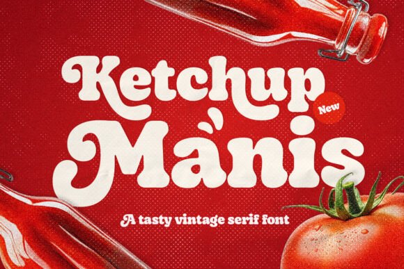 Ketchup Manis: A Vintage Serif Font That Sells Your Handmade Goods