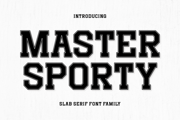 Master Sporty Font: A Bold Slab Serif for Digital Impact