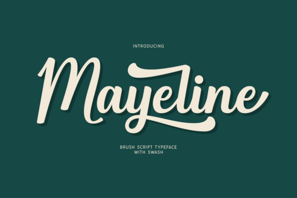 Mayeline: A Bold Script Font That Delivers Vintage Energy in Real Campaigns