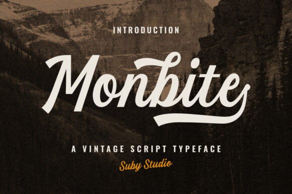 Monbite: A Script Font for Modern Web Design