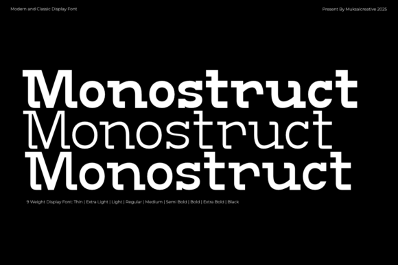 Monostruct: A Slab Serif That Anchors Your Editorial Voice