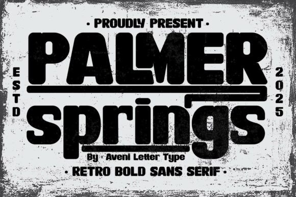 Palmer Springs: A Bold, Modern Sans Serif for Real Business Branding
