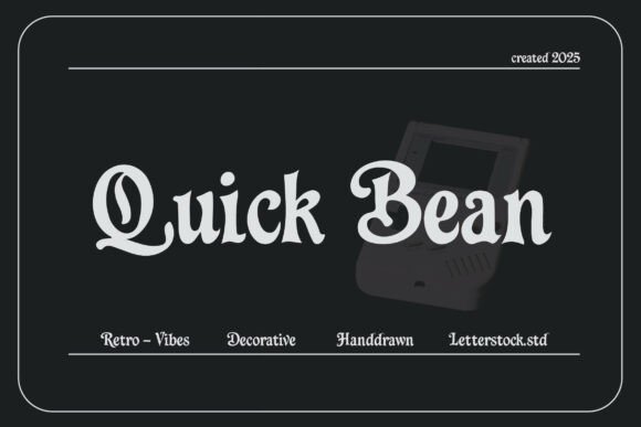 Quick Bean: A Retro Serif Font That Stops Scrolling