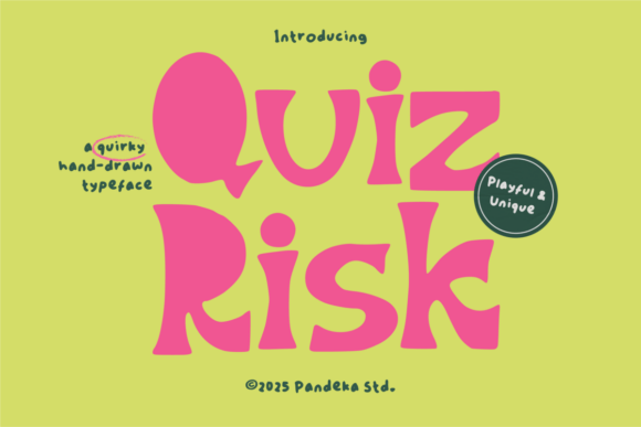 Quiz Risk: A Bold Serif Display Font for Scroll-Stopping Campaigns