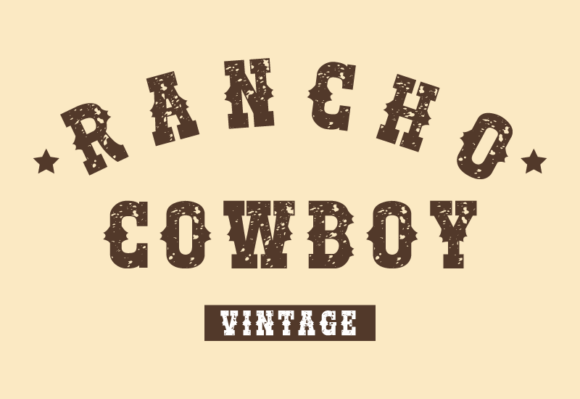 Rancho Cowboy: A Vintage Serif Font That Feels Like Home