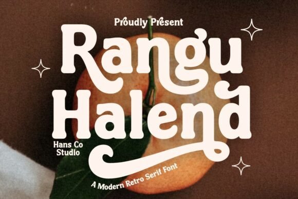 Rangu Halend OTF: A Bold Retro Serif for Handmade Charm