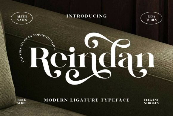 Reindan: A Vintage Serif Font That Makes Your Campaign Instantly Recognizable