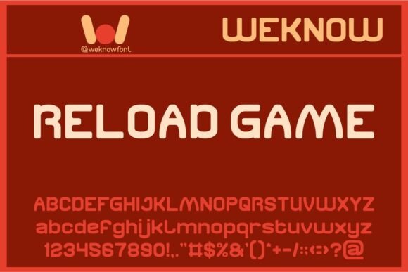 Reload Game: A Playful Sans Serif Display Font for Campaign Headlines