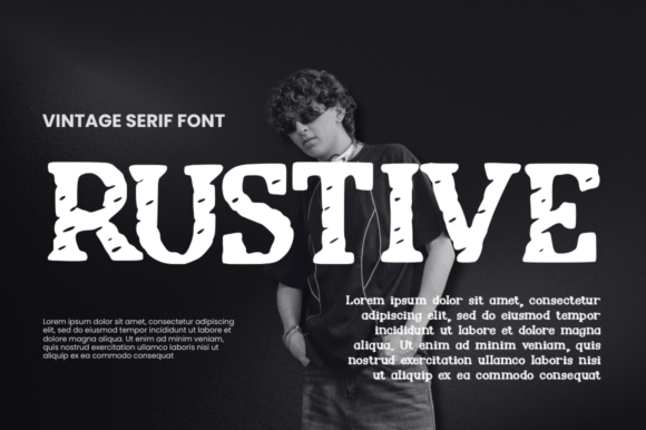 Rustive: A Vintage Serif Font with Quiet Character
