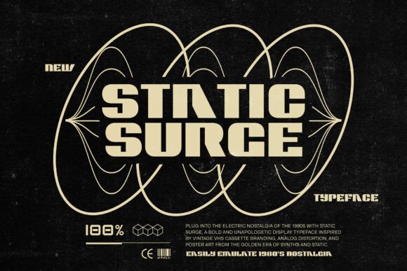 Static Surge: A Bold Display Typeface for Campaign Headlines