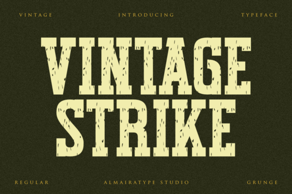 Vintage Strike: A Rugged Slab Serif for Real Branding Work