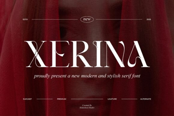 Xerina: A Playfully Nostalgic Serif Font for Handmade Creators